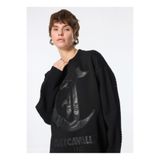 Just Cavalli Desenli Kazak, M, 5003220090, Siyah, Kadın