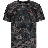Just Cavalli Haki Erkek Regular Fit Hayvan Desenli T-Shirt 79OAHE25