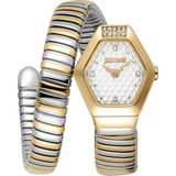 Just Cavalli JC1L394M0055 Kadın Kol Saati - Altın - Metalik Gri