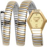 Just Cavalli JC1L395M0055 Kadın Kol Saati - Altın - Metalik Gri