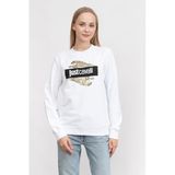 Just Cavalli Kadın Bisiklet Yaka Sweatshirt74Pbıf07Cj200,Beyaz S