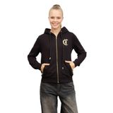 Just Cavalli Kapüşon Yaka Baskılı Siyah Kadın Sweatshırt 77PAIT01