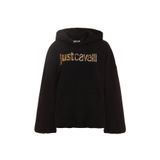 Just Cavalli Kapüşon Yaka Baskılı Siyah Kadın Sweatshırt, Siyah, M