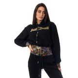 Just Cavalli Kapüşon Yaka Baskılı Sweatshırt, L, 5003068725, Siyah, kadın