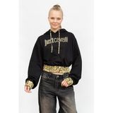 Just Cavalli Kapüşonlu Sweatshirt, XS, 995248, siyah, kadın
