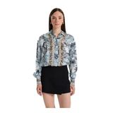 Just Cavalli Koyu Mavi Gömlek, 42, 5003281135, Koyu Mavi, Kadın