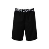 Just Cavalli Lastikli Bel Slim Fit Bermuda Şort, 50, 5003031294, Siyah, Erkek