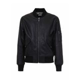 Just Cavalli Siyah Erkek Regular Fit Logo Baskılı Deri Ceket 79OAVP00