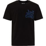 Just Cavalli Siyah Erkek Regular Fit Yazı Baskılı T-Shirt 79OAHE13 - M