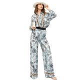Just Cavalli Yüksek Bel Standart Koyu Mavi Pantolon, 40, 5003281131, Koyu Mavi, Kadın