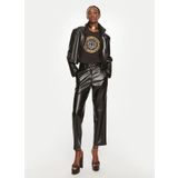 Just Cavalli Yuvarlak Yaka Baskılı T-Shirt, XS, 76PAHE08.CJ112.899, siyah, Kadın