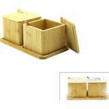 Just Cheap Store 2pcs Baharatlık - Tuzluk Ahşap Bambu (4741)