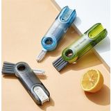 Just Cheap Store 3 Fonksiyonlu Pratik Şişe Temizleme Fırçası Mutfak Banyo Araç İçin Çok Amaçlı Fırça (4741)