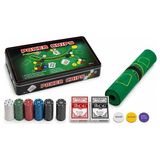 Just Cheap Store 300 Chipli Profesyonel Poker Seti Metal Kutulu 2 Deste Iskambil Kağıtlı ALK5355 - 100*100