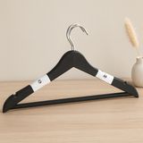 Just Cheap Store 3'lü Sert Plastik Elbise Askısı (Metal Başlı)