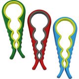 Just Cheap Store 4 Boy Plastik Kavanoz - Şişe Açacak Renkli (4741)