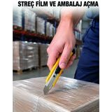 Just Cheap Store 5’li Metal Falçata Seti Profesyonel Maket Bıçağı Kesici Falçata Sarı Ergonomik Saplı - Ahşap - 100*100