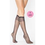 Just Cheap Store 6 Adet Süper Ince 15 Den Mat Pantolon Çorabı Siyah - Standart