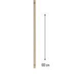 Just Cheap Store Ahşap 100 cm Hamur Açma Şekillendirme Oklavası ROYALEKS-56041