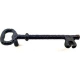 Just Cheap Store Antika Tarz Dekoratif Pirinç Anahtar Şeklinde Kapı Çekme Kolu, Mobilya, Sandık, Kutu Kulbu - 128MM, Oksit - 0 - Siyah