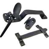 Just Cheap Store Antika Tarz Dekoratif Pirinç Şipşak Kapı Kolu - Oksit - yok - 01-Siyah