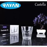 Just Cheap Store Castella 70 Model 6'lı Su Bardağı ROYALEKS-81732 - Altın - Kırmızı