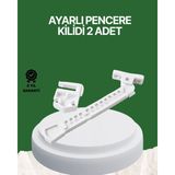 Just Cheap Store Çocuk ve Evcil Hayvanlar Için Pencere Emniyet Kilidi 2 Adet - Ahşap - Bej - 10*10