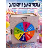Just Cheap Store Çocuklar Için Eğlenceli Tasarruf Oyunu Şans Çarklı Ahşap Kumbara Para Biriktirme Kutusu - 10
