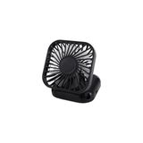 Just Cheap Store El Fanı Mini Masaüstü ve Boyun Askılı Fan Portatif Şarjlı 3 Kademeli Vantilatör Soğutucu - 000-Siyah - 1