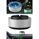 Just Cheap Store Elektronik Akıllı Küllük Hava Temizleyici Kokusuz Kül Tablası Anti-Duman - Ahşap - Bej - 10*10