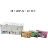 Just Cheap Store FRESHUP MİNİ 24X20PCS = 480 PCS CEP ISLAK MENDİL MİX (4741)