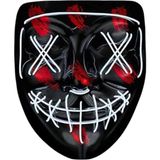 Just Cheap Store Hallowen Parti Maskesi Neon LED Işıklı Maske 3 Modlu Cadılar Bayramı Maskesi - Antrasit