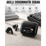 Just Cheap Store Kablosuz Bluetooth Kulaklık Ekranlı Uzun Şarj Süreli Anc Destekli - 0