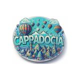 Just Cheap Store Kapadokya Temalı Ahşap Buzdolabı Magneti Model 6 - Antrasit