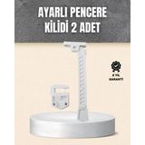 Just Cheap Store Kolay Montajlı Pencere Açılma Sınırlayıcı 2’li Set - Ahşap - Bej - 10*10