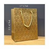 Just Cheap Store Küçük Boy Gold Ipli Karton Çanta - Antrasit