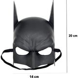 Just Cheap Store Nessiworld Siyah Renk Çocuk Boy Arkadan Lastikli Batman Maskesi A Kalite 20X14 cm
