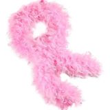 Just Cheap Store Pembe Renk Kabarık Kalın Otriş Boa Tüy 6 cm Genişlik 180-200 cm Uzunluk