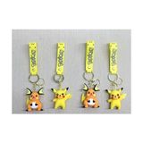 Just Cheap Store Pikachu Raichu Silikon Anahtarlık - Antrasit