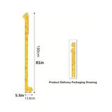 Just Cheap Store Sevimli Figürlü Çocuk Odası Boy Ölçer Sticker 180 cm - Antrasit