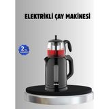 Just Cheap Store Sinbo Stm 5840 Elektrikli Çay Makinesi 1800W Cam Demlik ve Sıcak Tutma Özellikli - Acı Yeşil - 10*10