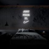 Just F It Neon LED Duvar Yazısı Dekoratif Duvar Aydinlatmasi Gece Lambası