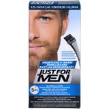 Just for men Erkekler için bıyık ve sakal açık kahverengi boya, kalın ve dolgun bir görünüm için gri ortadan kaldırır – M25