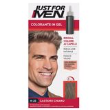 Just For Men H-25 Şampuanlı Saç Boyası Açık Kahverengi (Light Brown) – Amonyaksız, 5 Dakikada %100 Gri Kapama