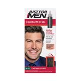 Just For Men H-45 Şampuanlı Saç Boyası Koyu Kahverengi (Dark Brown) – Amonyaksız, 5 Dakikada %100 Gri Kapama