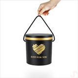 Just For You Silindir Hediye Kutusu 13 cm Küçük Boy – Siyah
