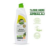 Just Green Organic Elde Bulaşık Deterjanı, Okaliptüs ve Lime Yağlı Bitkisel Bazlı Bulaşık Sıvısı, Hipoalerjenik, Vegan, Ecocert Sertifikalı, 750 ml