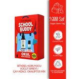 Just Herbs School Buddy Okul Arkadaşı Günlük Bakım Kofresi Bitkisel Koruyucu Vücut Spreyi 100 ml ve Çay Ağacı & Okaliptus Mix 5 ml