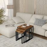Just Home Arda 50 cm Ceviz Zigon Sehpa