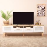 Just Home Arya Tv Ünitesi - Beyaz / Safir Meşe - Safir Meşe - Beyaz